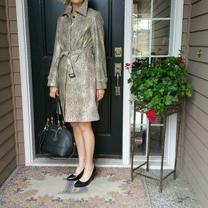 Nordstrom's Gallery Faux Snakeskin Coat