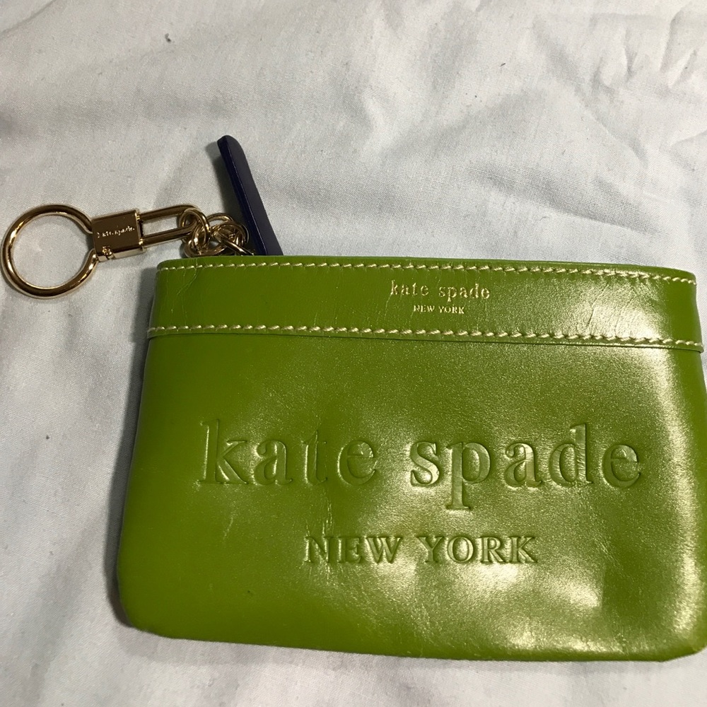 Kate Spade green key card case