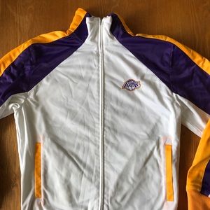 NWT Reversible LA Lakers Warmup Track Jacket