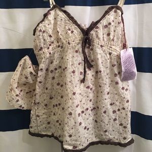 Pretty Sleepwear Set - Tank Top with Shorts