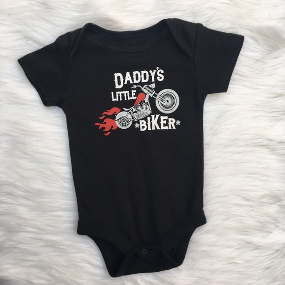 Daddy's Little a Bike Onesie - Picture 1 of 2