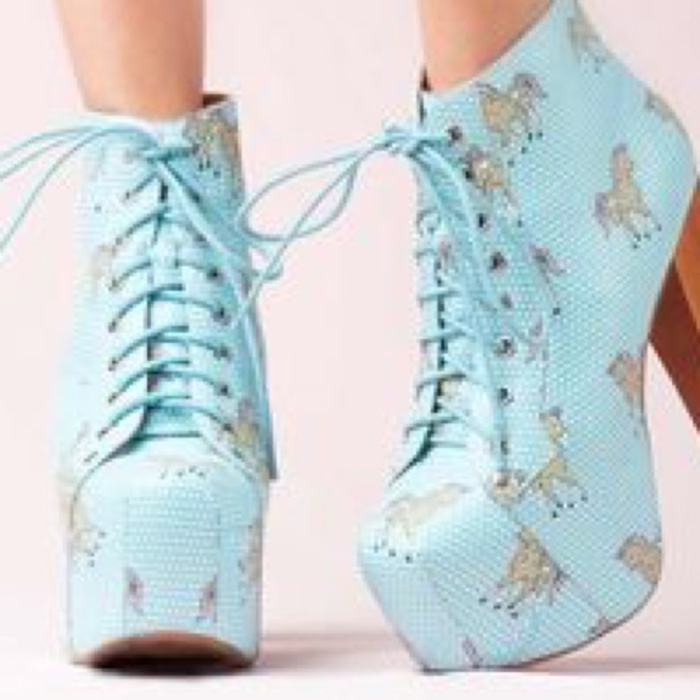 Jeffrey Campbell unicorn lita worn once