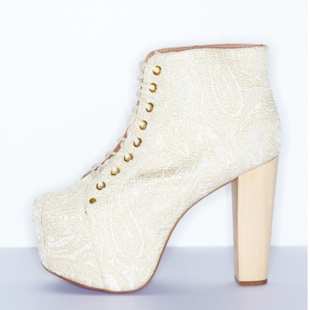 Jeffrey Campbell cold feet brocade heel