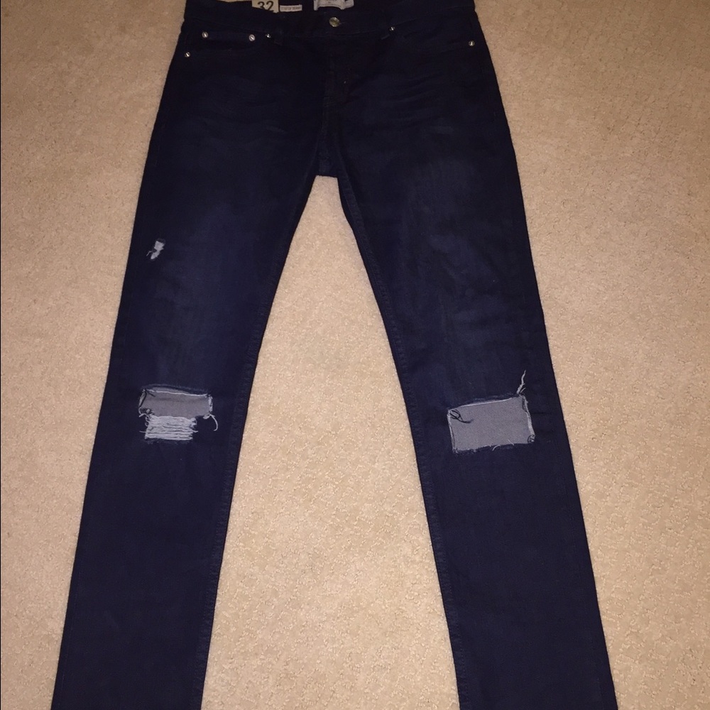 New topman stretch destroyed skinny jeans