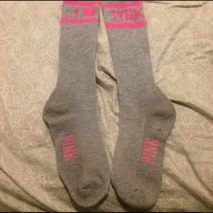 VS Pink knee high socks