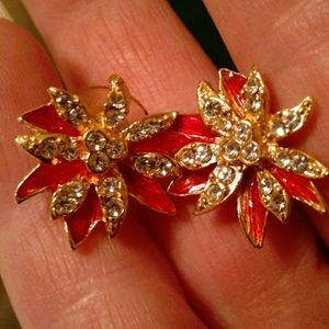 Designer flower earrings SALE