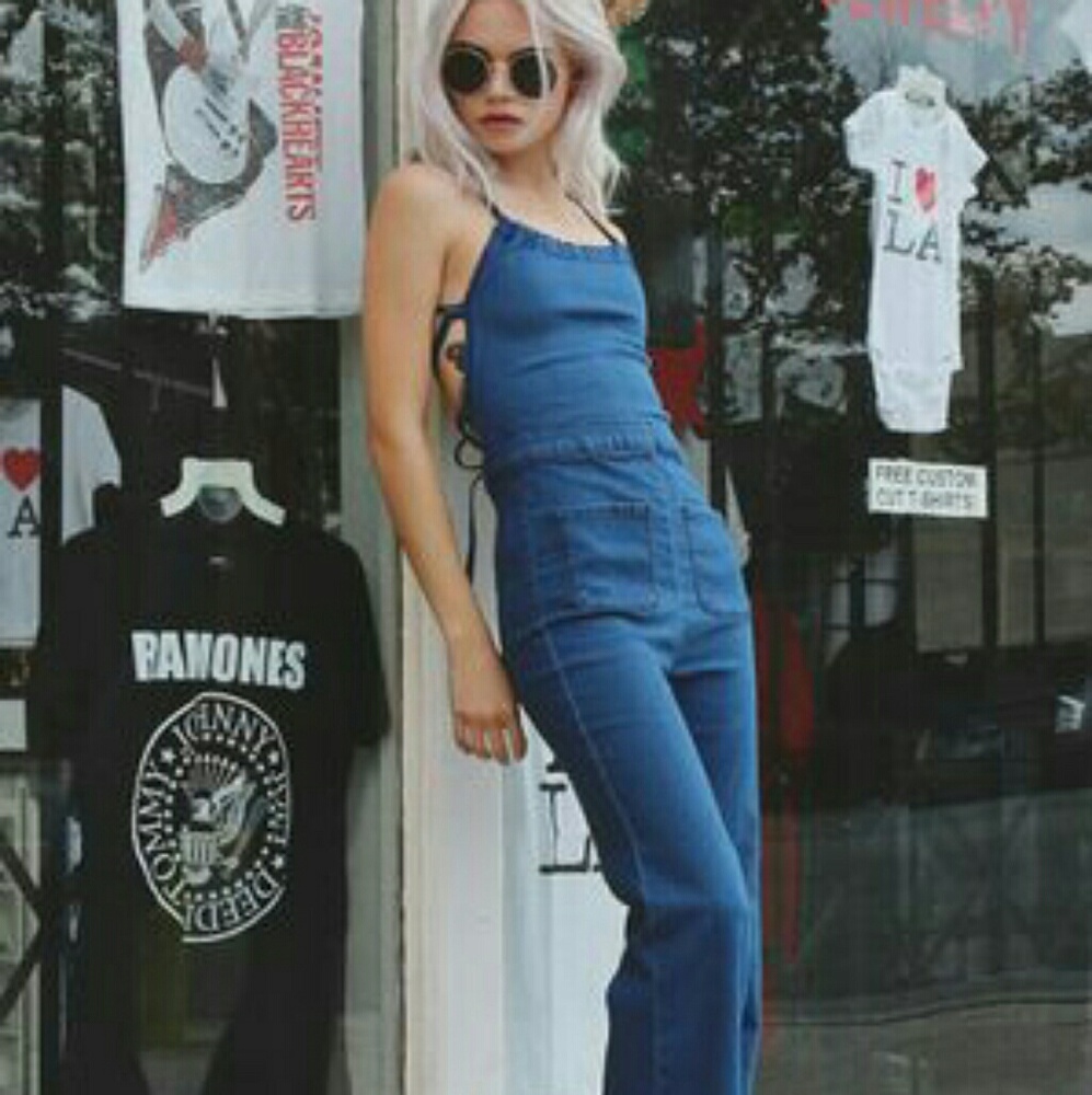 ISO Pylo Ladybird Denim Jumpsuit - Picture 2 of 2
