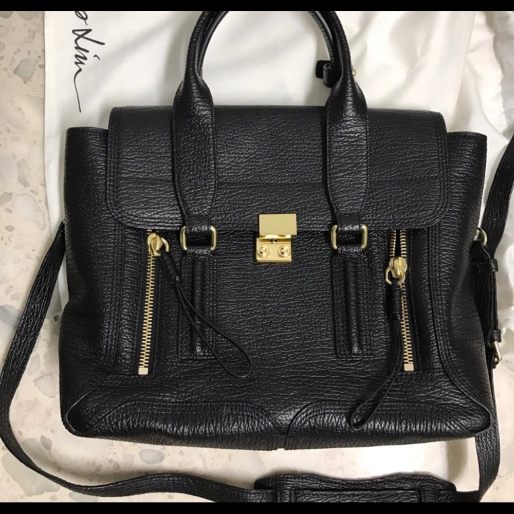 3.1 Phillip Lim Black Medium Pashi