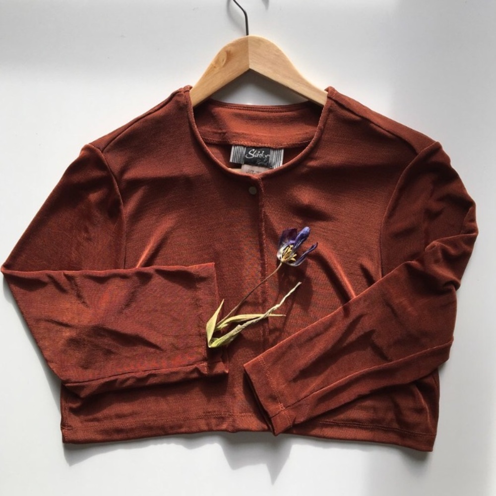 Rust color crop top