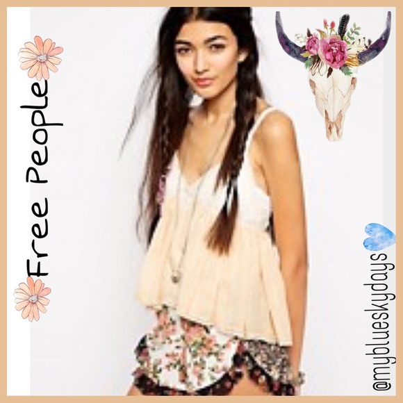 Free People Tops - 🌻Free People Sweet Tank top Lace Cami🌻