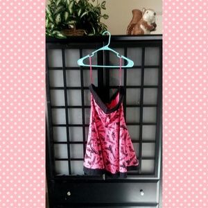 Betsy Johnson pink sleeveless gun dress