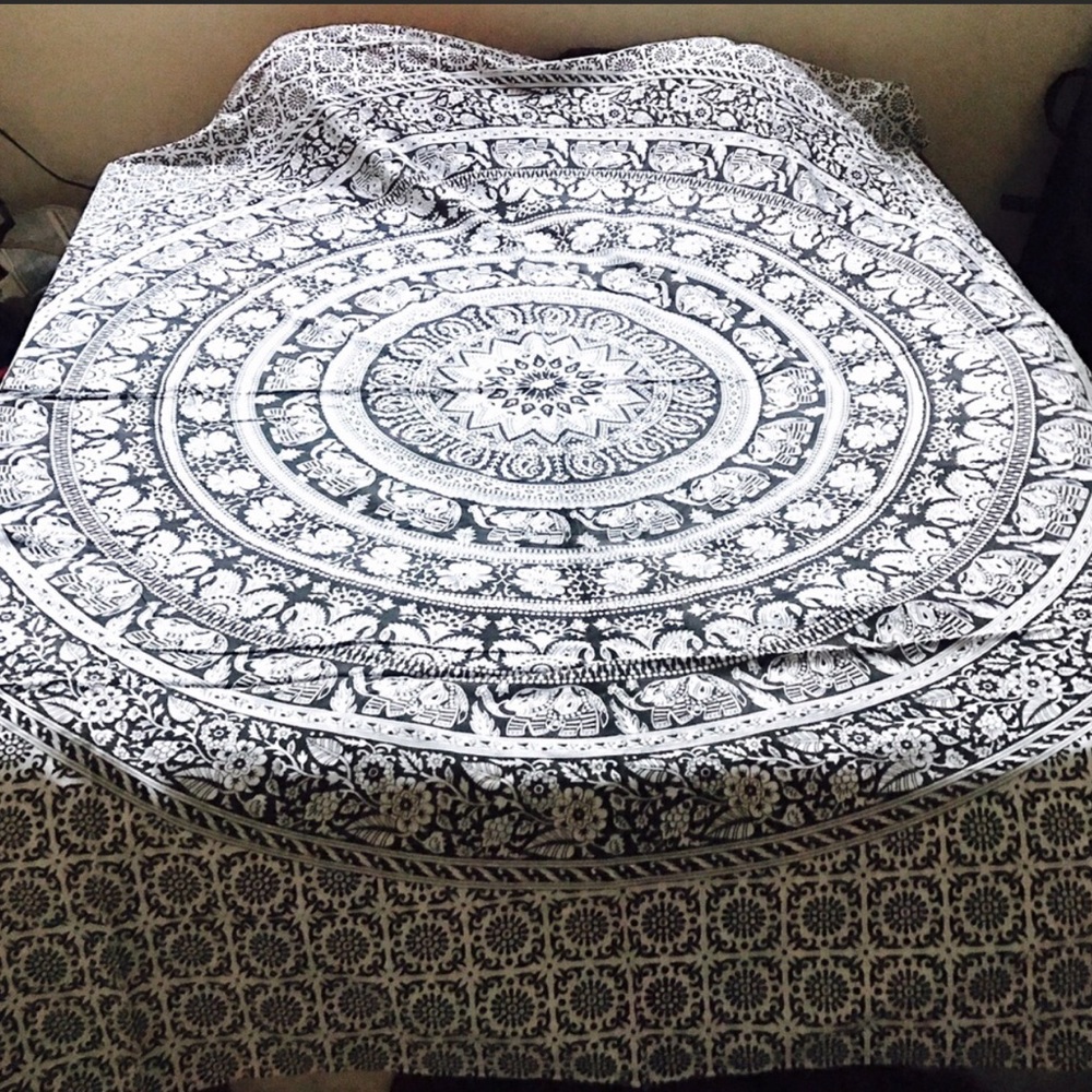 Black & White Elephant Mandala - Picture 3 of 4