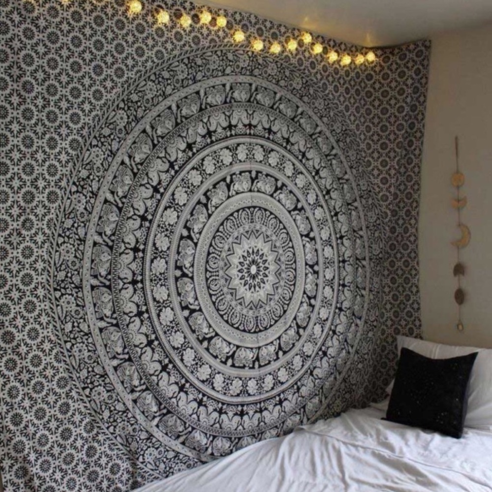 Black & White Elephant Mandala - Picture 4 of 4