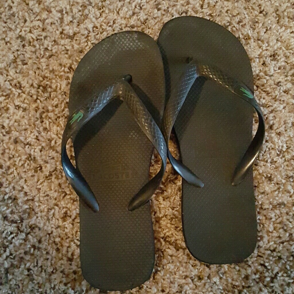 Lacoste Black Flip Flopa