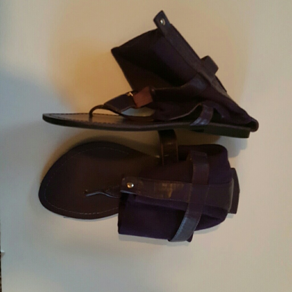 Purple Ankle Cover Flip Flops