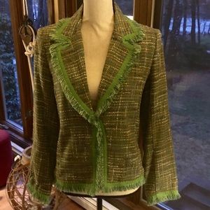 Boucle Tweed Cropped Blazer