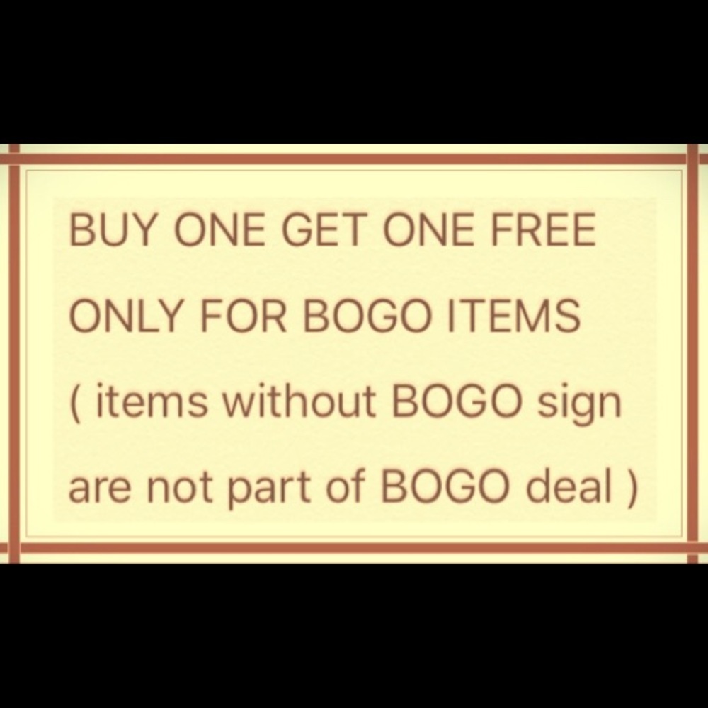 BOGO ITS NOT AVAILABLE AT THIS TIME