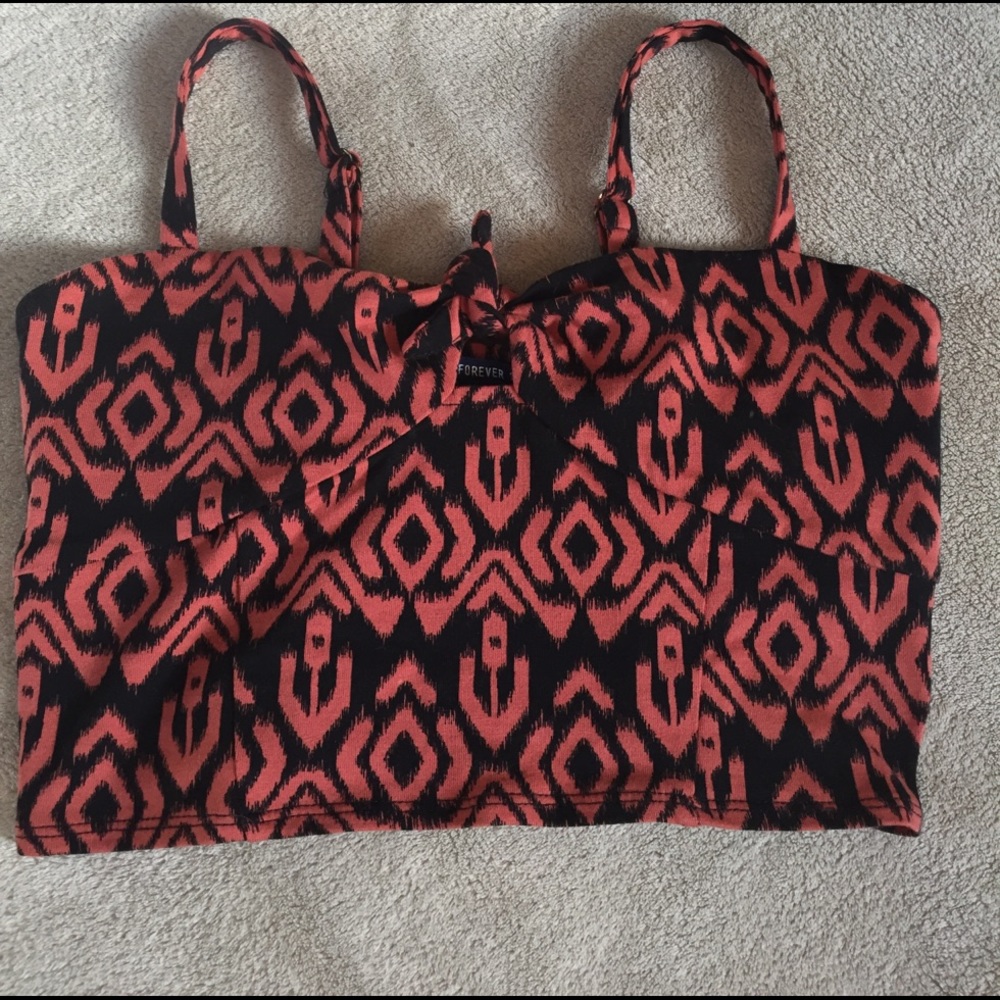 Tribal crop top from Forever 21