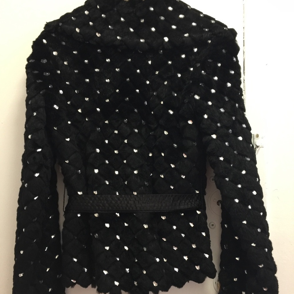 Genuine Rabbit Fur Coat - Picture 2 of 4