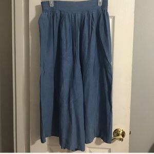 Cropped palazzo pants