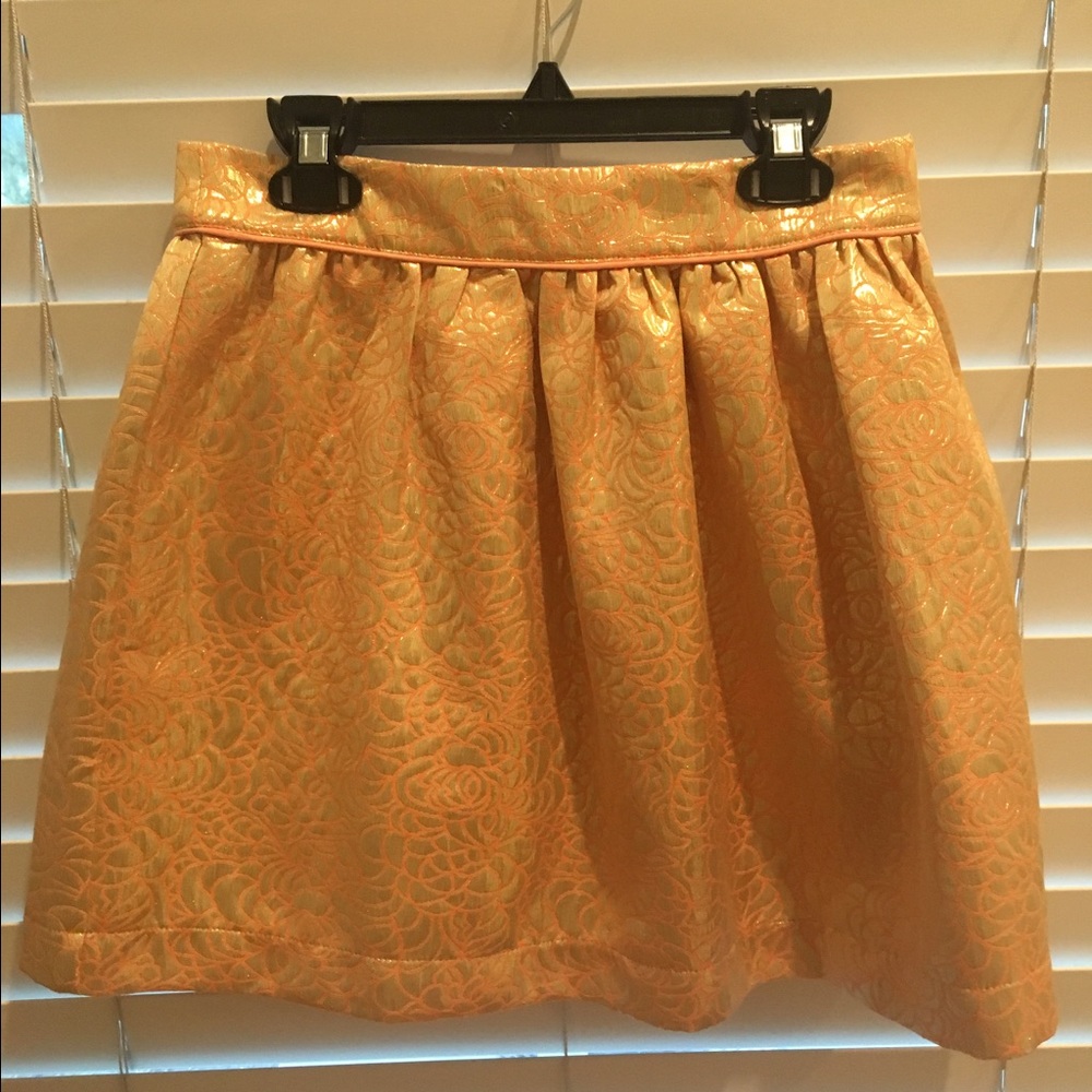 Metallic flower skirt
