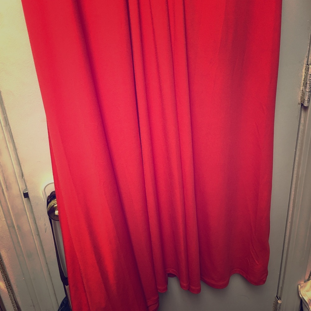 Beautiful orange maxi dress