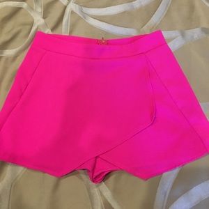 Bright pink skort