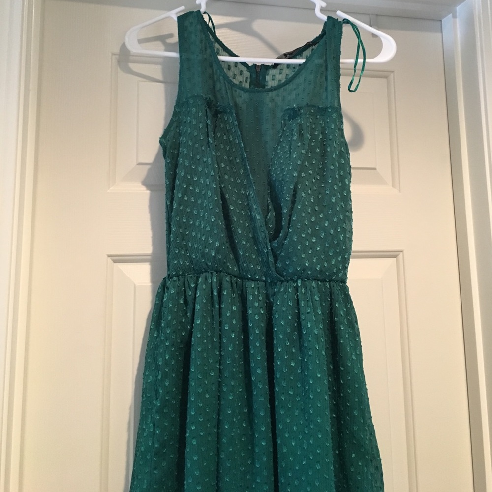 Zara Trafaluc Green Dress