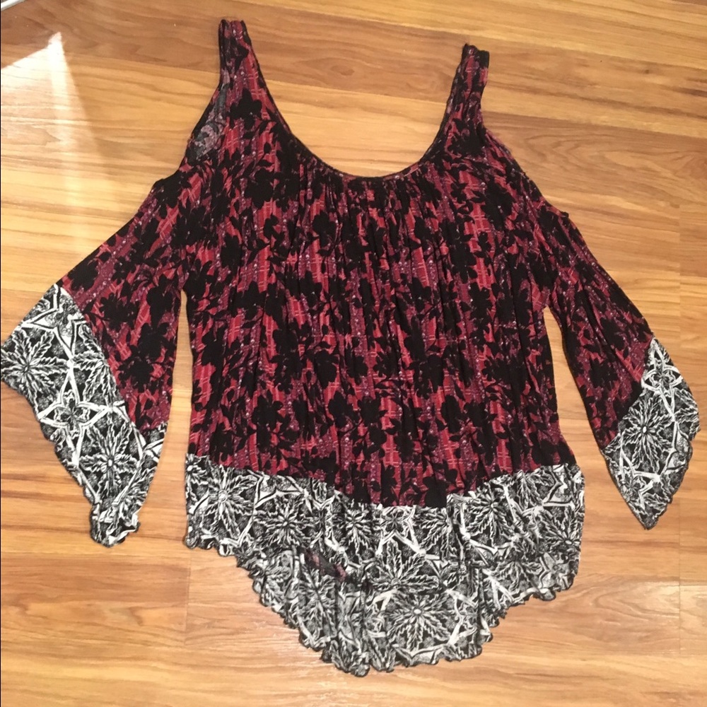 Free people open shoulder top.