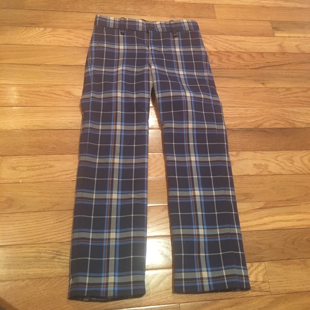 Janie and jack size 5 lined plaid pants