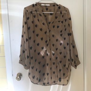 Modcloth sheer heart tunic