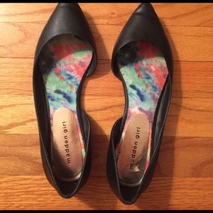 Madden Girl black flats