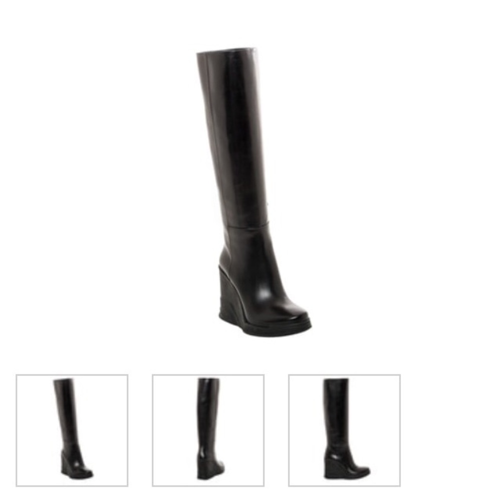 NEW! Prada Leather Knee High Boots