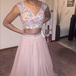 Two piece prom dress from Peaches in Chicago
