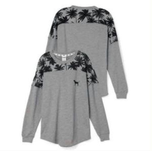 VS PINK Palm Tree Varsity Crew