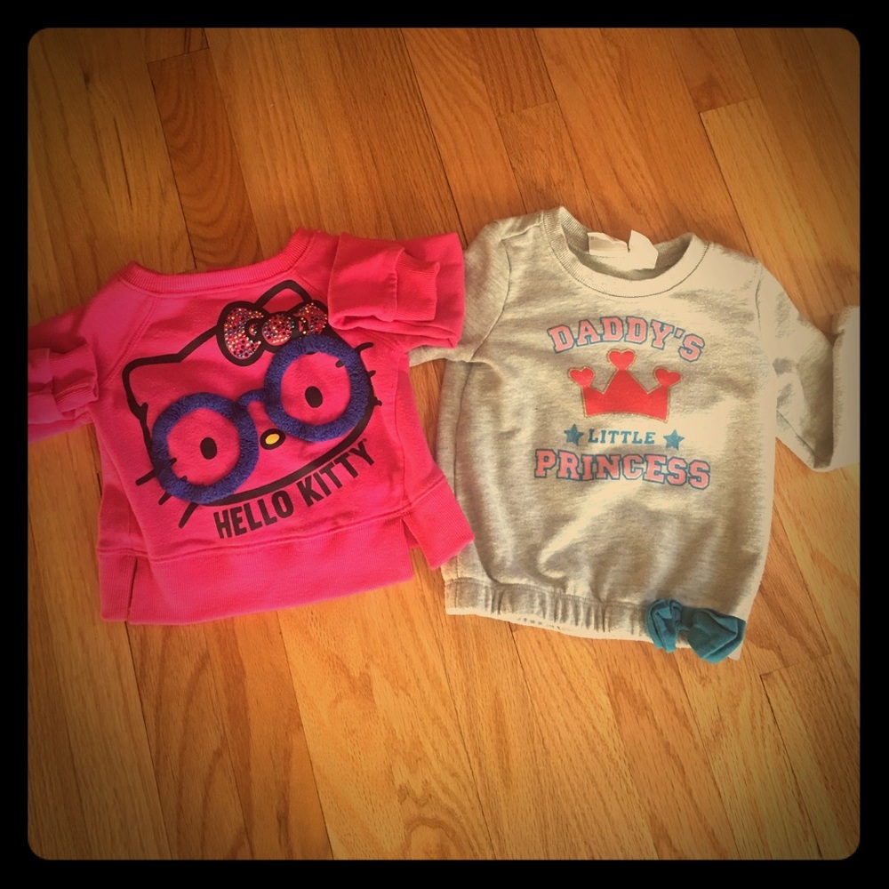 Bundle of 2 cute lil gals sweatshirts 😍😍😍
