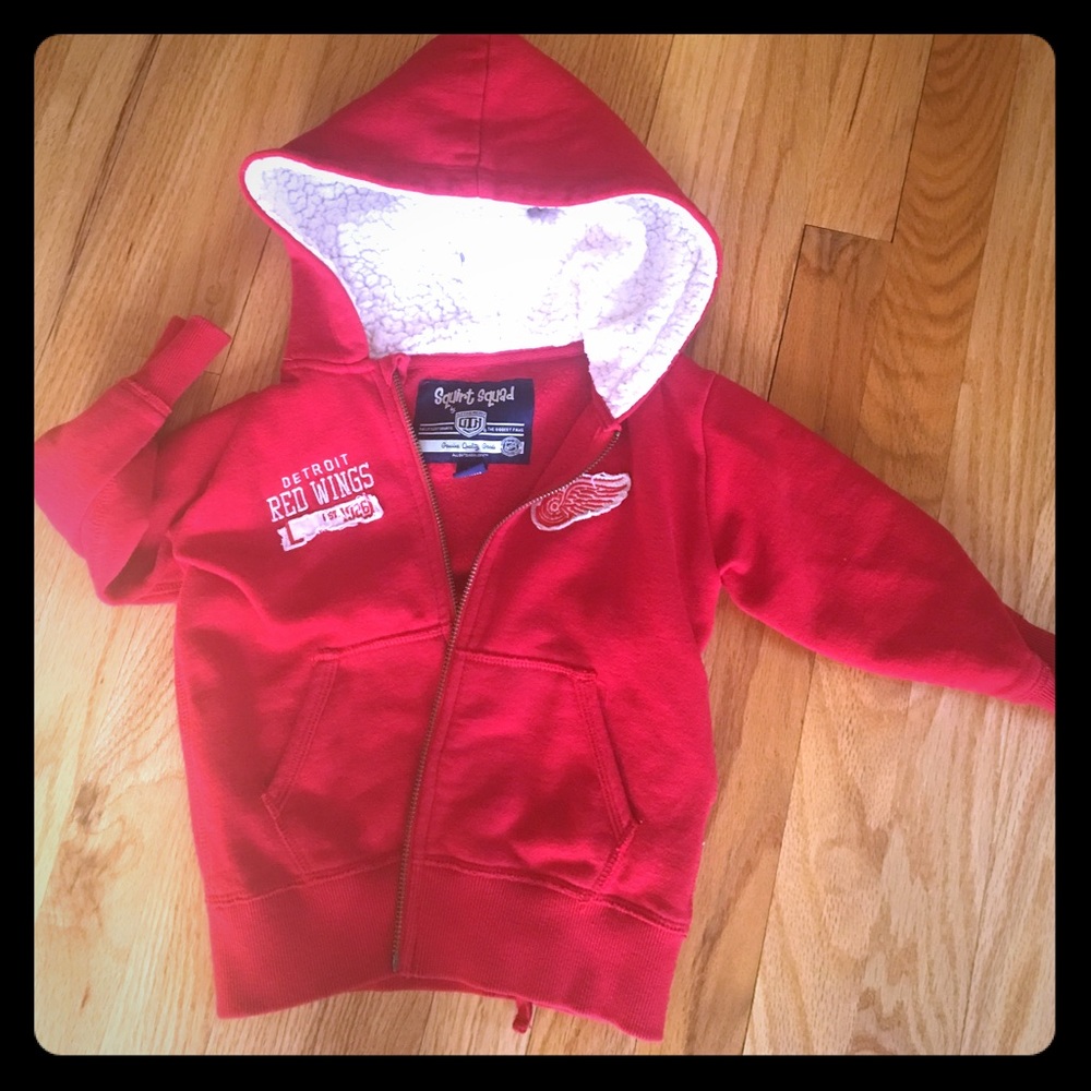 Red wings sweatshirt for your lil hockey 🏒 fan!!