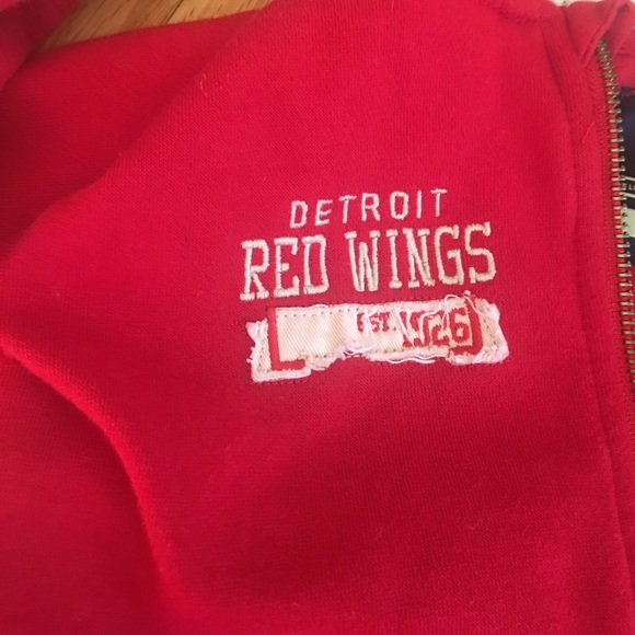 Red wings sweatshirt for your lil hockey π fan!! - Picture 2 of 3