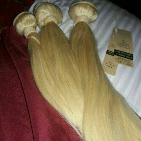 Blonde virgin hair 14,16,18 not bellami