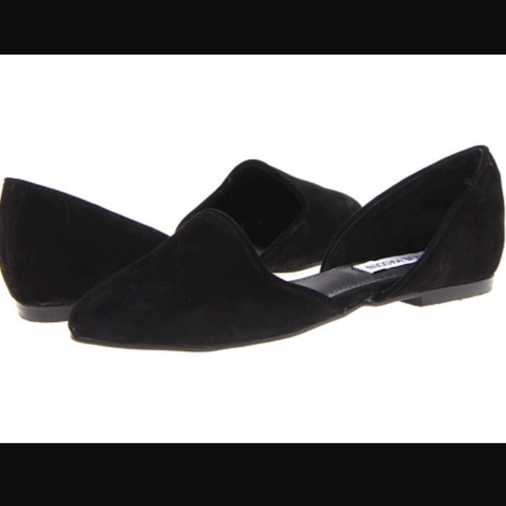 Steve Madden Vamp Black Flats