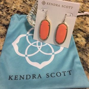 Kendra Scott Elle earrings in coral