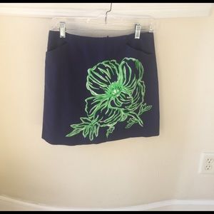 Lilly Pulitzer Blue and Green Skirt
