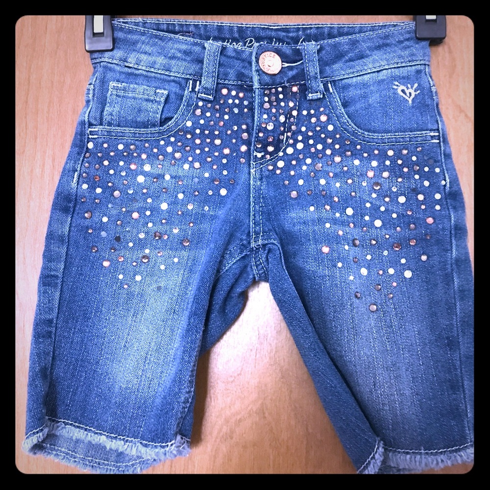 Girls Bling Justice Jean Shorts