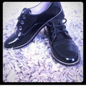 Topshop black oxfords