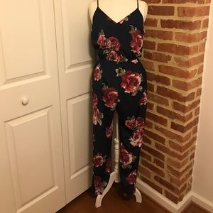 Forever21 Floral jumpsuit