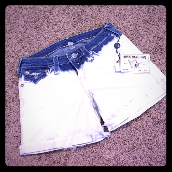 Ombré Jean shorts - Picture 1 of 4