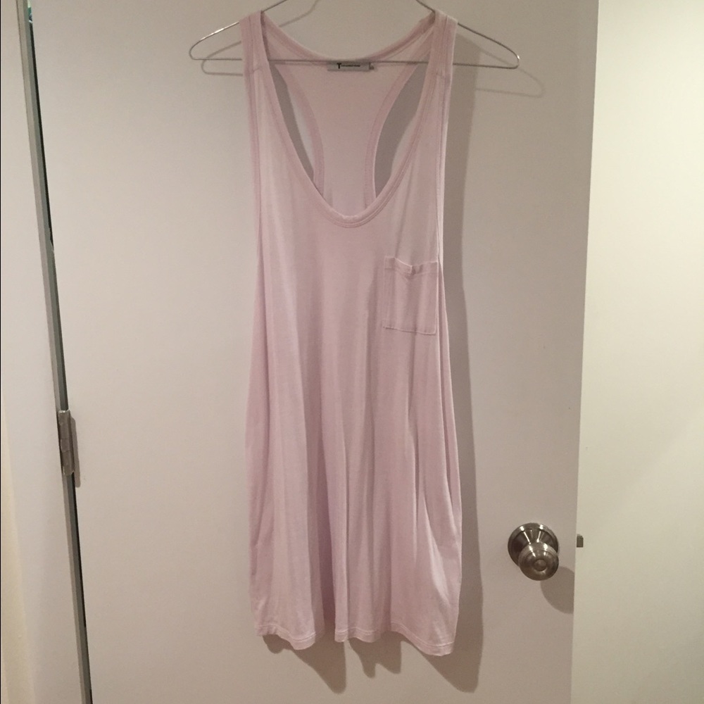 T by Alexander Wang long racerback tank top