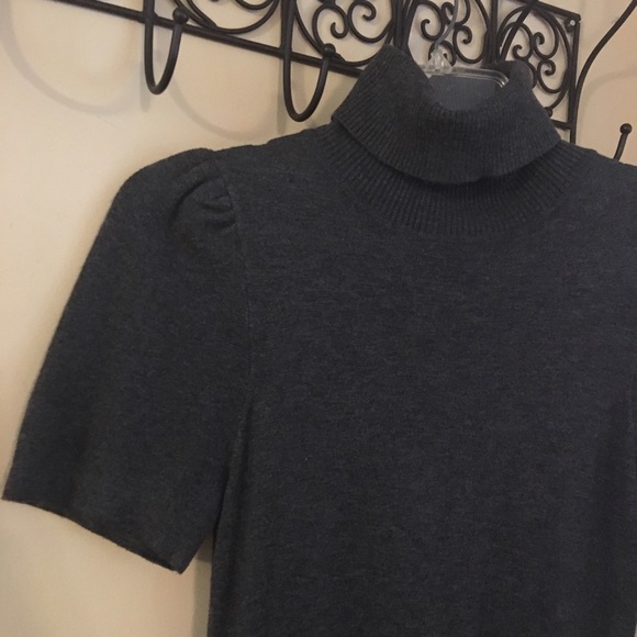 Grey Turtleneck Express Sweater Dress - Picture 2 of 4