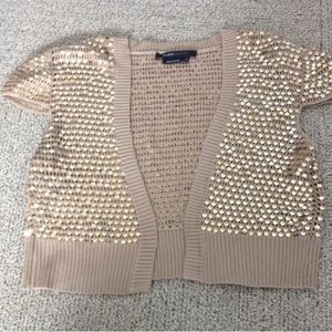 BCBG Sequin Capelet