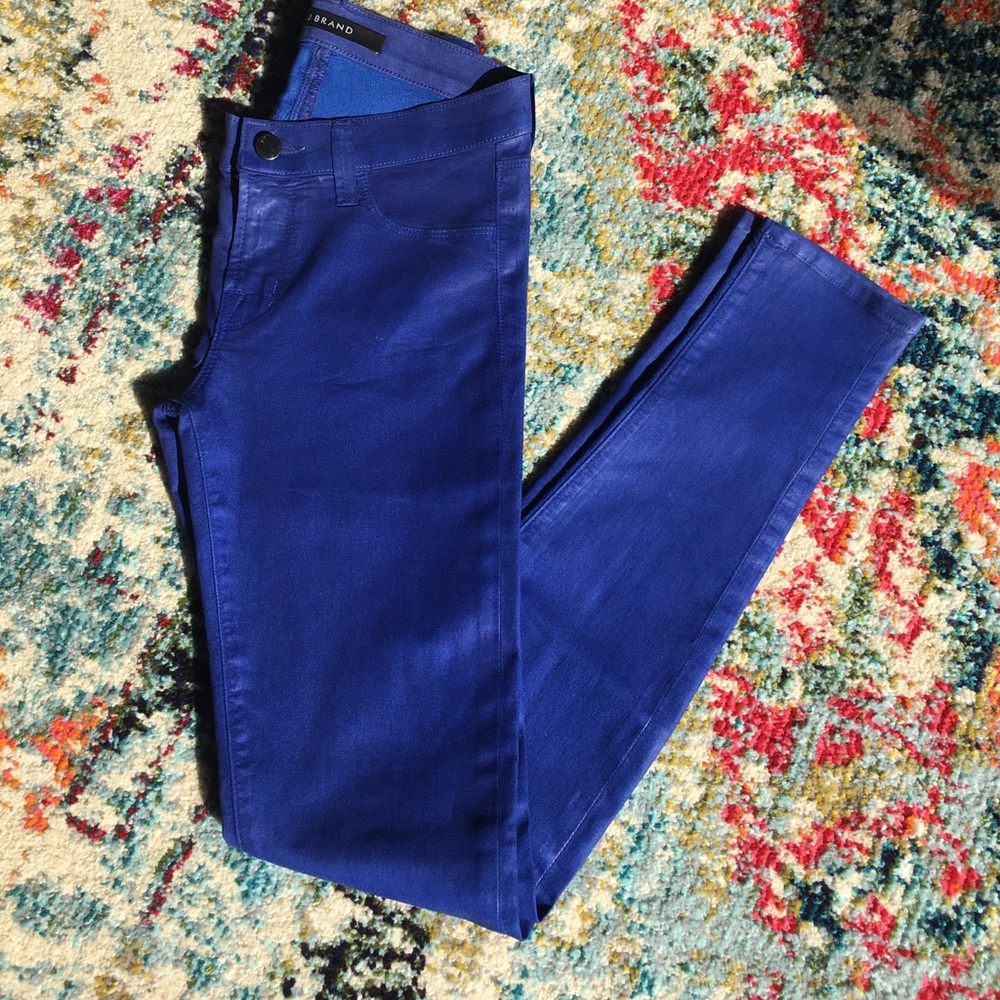 J Brand blue shimmer size 25 legging jeans